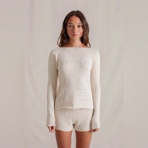 Indigo Luna Olivia Cloud Long Sleeve Cream Knit Sweater (price firm)